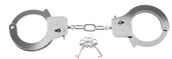 Fetish Fantasy Designer Metal Handcuffs - Silver - Secret Garden