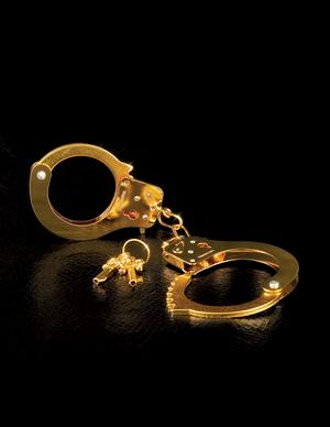Fetish Fantasy Gold Metal Cuffs Handcuffs - Secret Garden