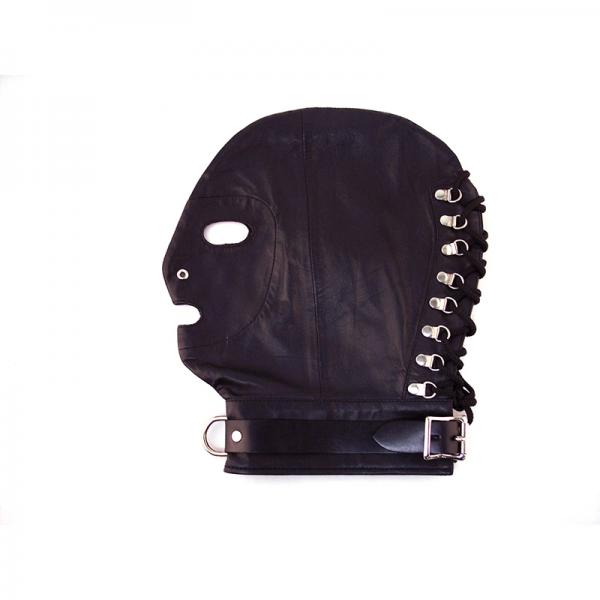 Rouge Mask D-Ring Lockable Buckle Strap Black - Secret Garden