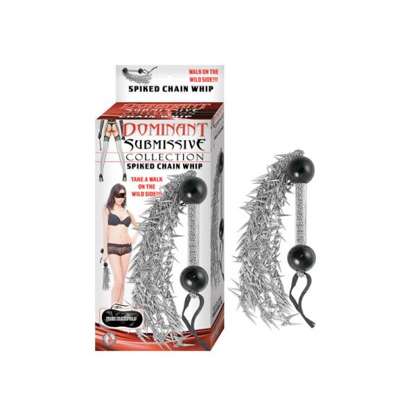 Dominant Submissive Collection Spiked Chain Whip - Secret Garden