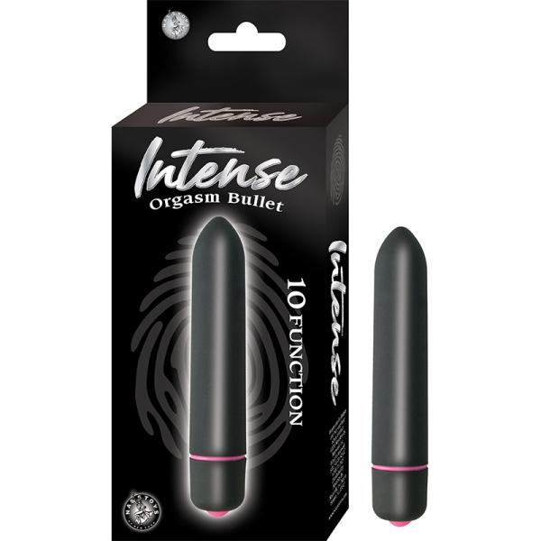 Intense Orgasm Bullet 10 Function Waterproof Black - Secret Garden