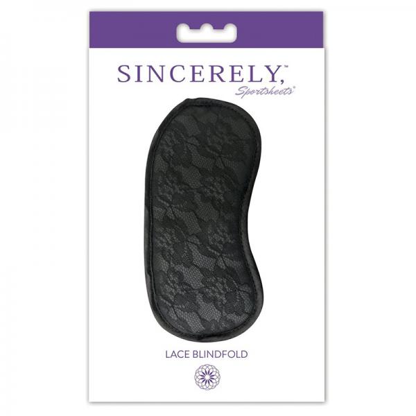 Sincerely Lace Blindfold Black O/S - Secret Garden