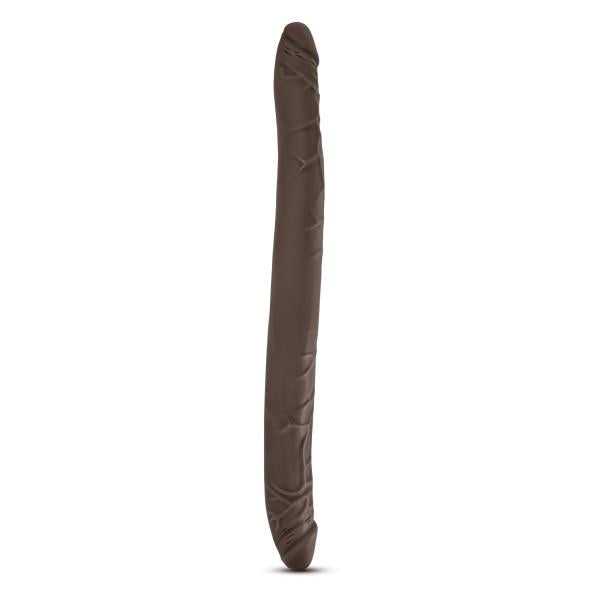 Dr Skin 16 inches Double Dildo Chocolate Brown - Secret Garden