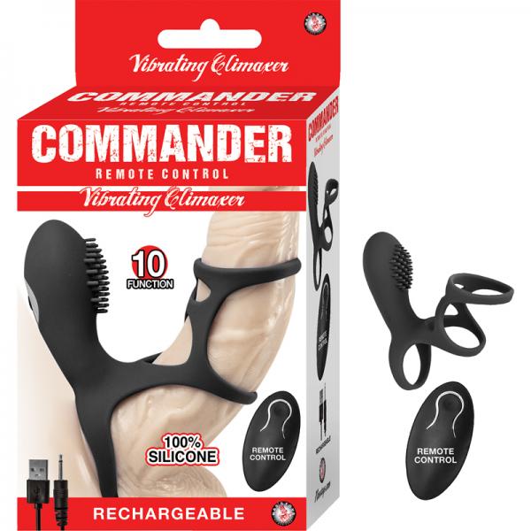 Commander Remote Control Vibrating Climaxer Black - Secret Garden