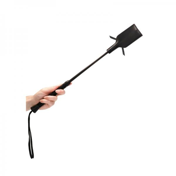 Ouch! Crop Black Rectangle With Black Lace - Large - Secret Garden