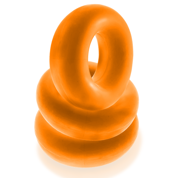 FAT WILLY 3-pack jumbo cockrings ORANGE