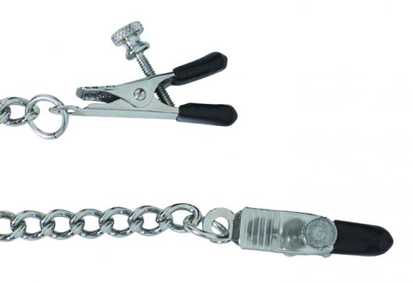 Adjustable Nipple Clamps With Curbed Chain - Secret Garden