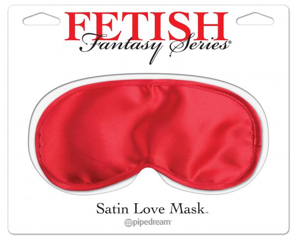 Fetish Fantasy Red Satin Love Mask O/S - Secret Garden