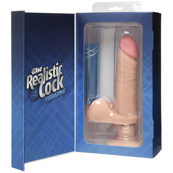 The Realistic Cock - Ur3 - Vibrating 6 Inch White - Secret Garden