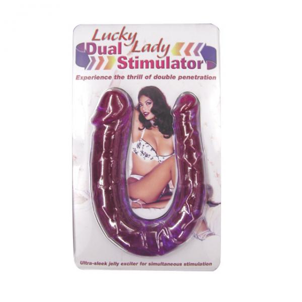 Lucky Lady Dual Stimulator Purple Double Dong - Secret Garden