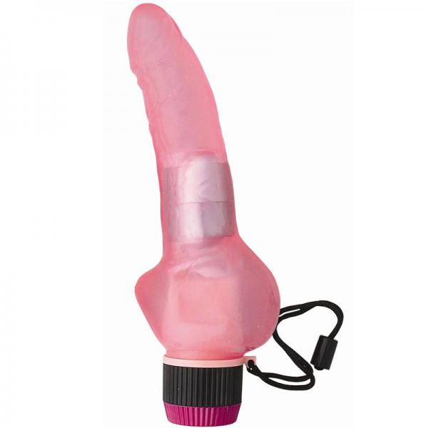 Waterproof Jelly Caribbean #2 Vibrator - Pink - Secret Garden