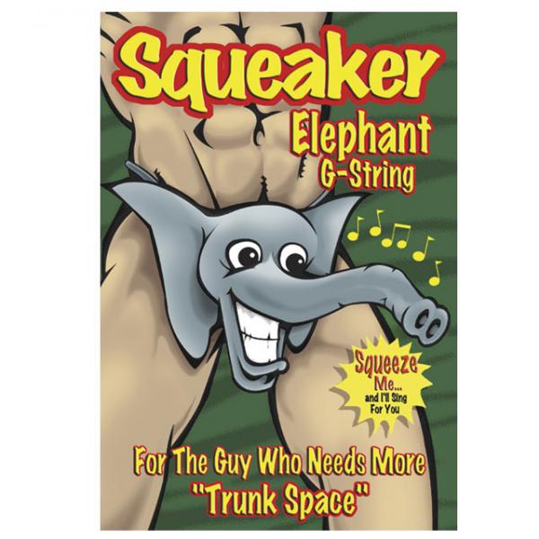 Male Power Squeaker Elephant G-String - Secret Garden
