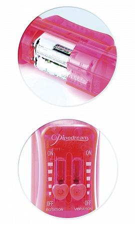 Total Ecstasy Triple Stimulator Pink Vibrator - Secret Garden