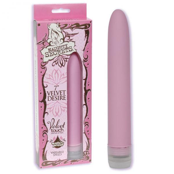 Naughty Secrets Velvet Desire 7 inches Pink Vibrator - Secret Garden