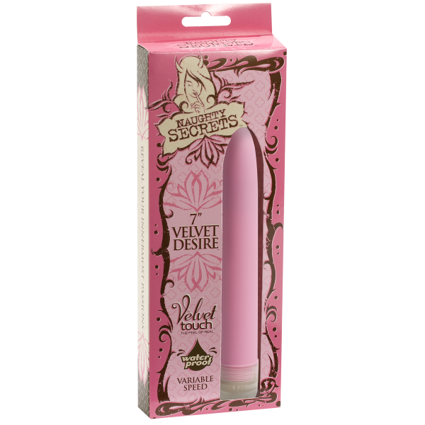 Naughty Secrets Velvet Desire 7 inches Pink Vibrator - Secret Garden