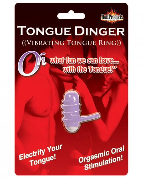 Tongue Dinger Vibrating Tongue Ring-Purple - Secret Garden