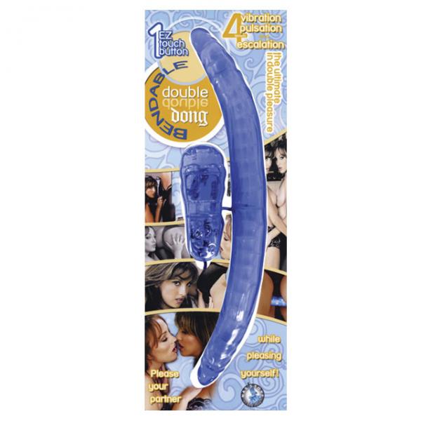 Bendable Double Dong Vibrator Multispeed - Blue - Secret Garden