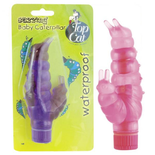 Buzzing Baby Caterpillar Waterproof Vibrator (pink) - Secret Garden