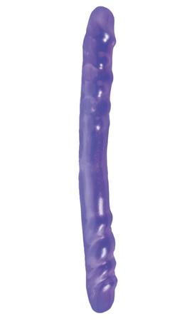 Basix Rubber Works 16 inches Double Dong Purple - Secret Garden