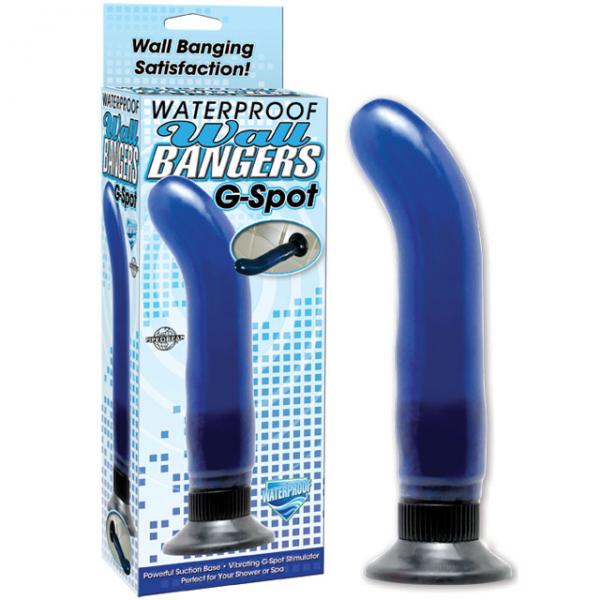 Waterproof Wall Bangers G-Spot Vibrator Blue - Secret Garden