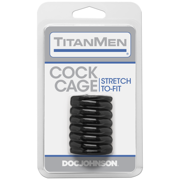 Titanmen Cock Cage Black - Secret Garden