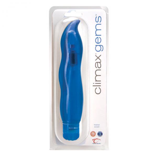 Climax Gems Topaz Swell Blue Vibrator - Secret Garden