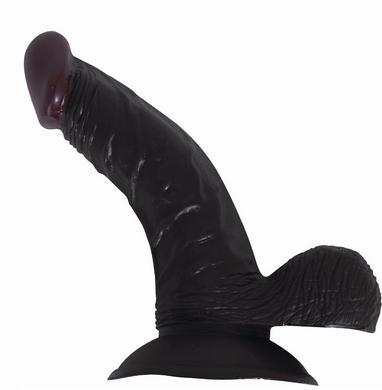 All American Whopper Vibrating Dong, Balls 7 inches Brown - Secret Garden