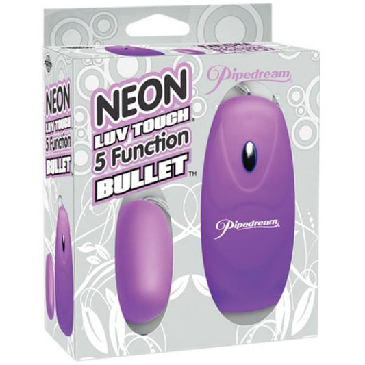 Neon Luv Touch 5 Function Bullet Purple - Secret Garden