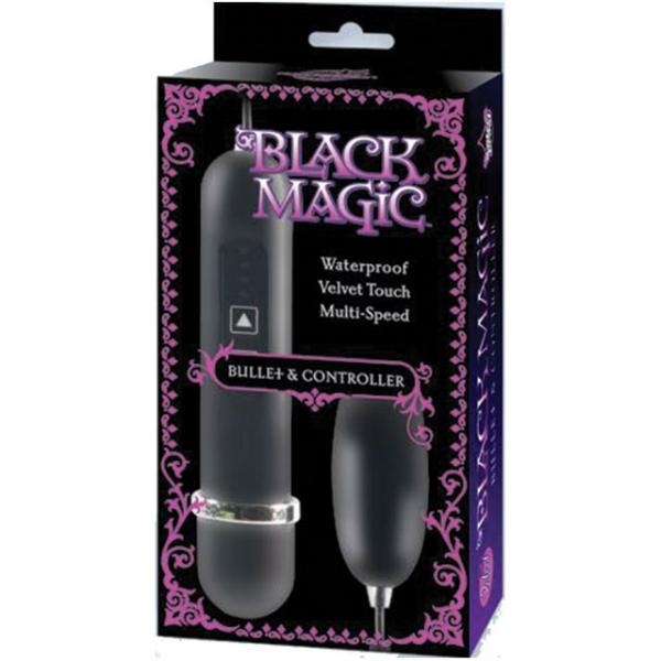 Black Magic Bullet Vibrator & Controller - Secret Garden