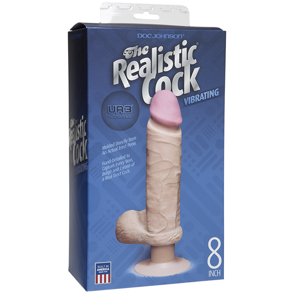 UR3 Realistic Vibrating Dildo 8.5 inch Insertable - Beige - Secret Garden