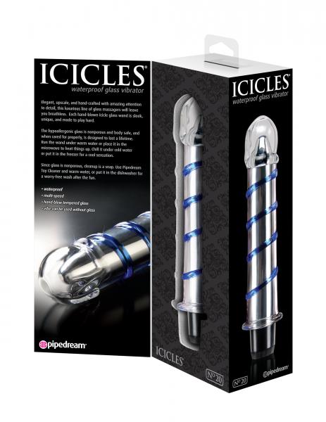 Icicles No 20 Glass Vibrator - Secret Garden