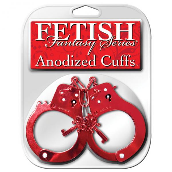 Fetish Fantasy Anodized Cuffs Red - Secret Garden