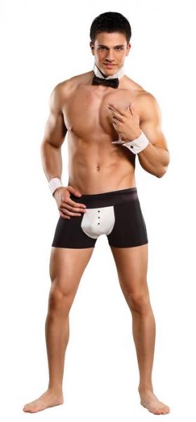 Male Power Butt-ler Costume S/M Black - Secret Garden