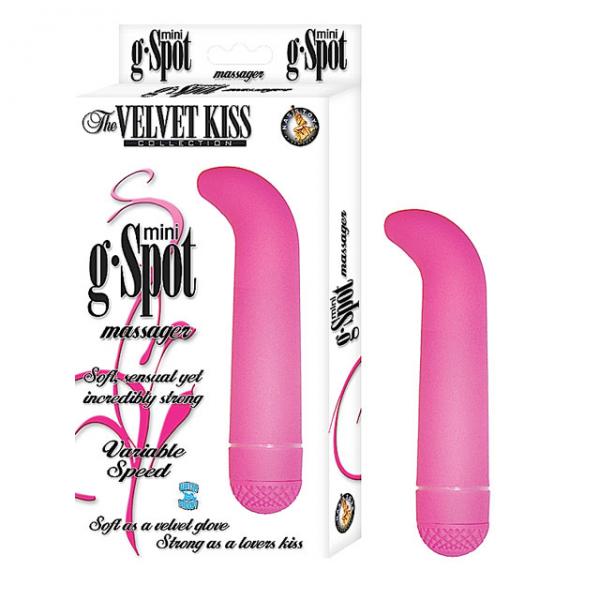 The Velvet Kiss Collection Mini G Spot Massager Multispeed Waterproof Pink - Secret Garden