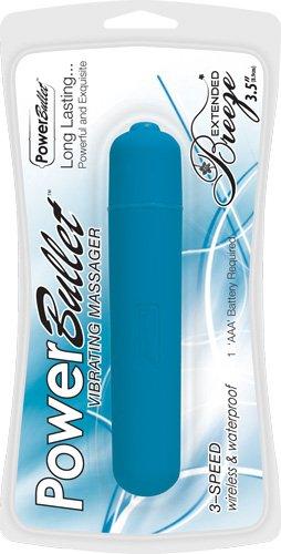 Power Bullet Breeze Extended 3 Speed Blue Vibrator - Secret Garden