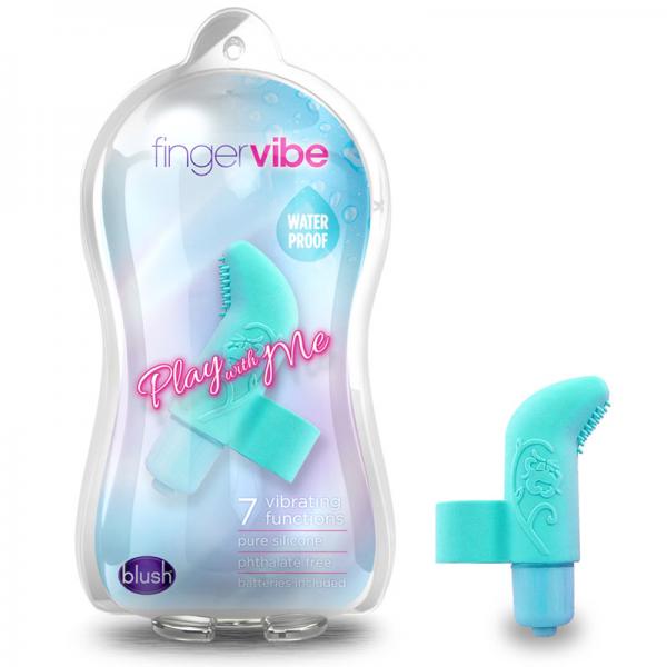 Blush Silicone Finger Vibe (blue) - Secret Garden