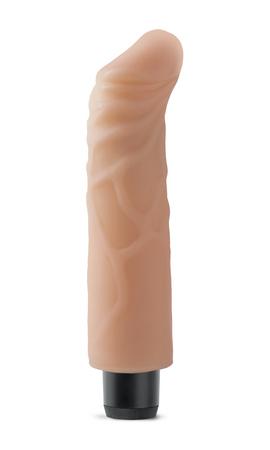 Real Feel Lifelike Toyz No. 6 Beige Vibrating Dildo - Secret Garden