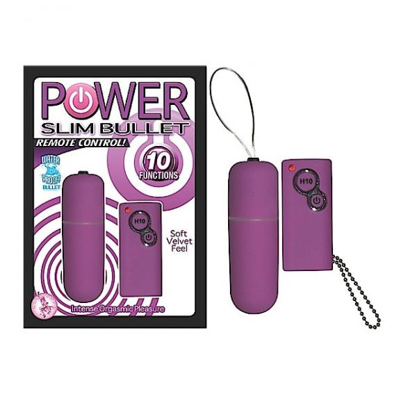 Power Slim Bullet Remote Control (purple) - Secret Garden