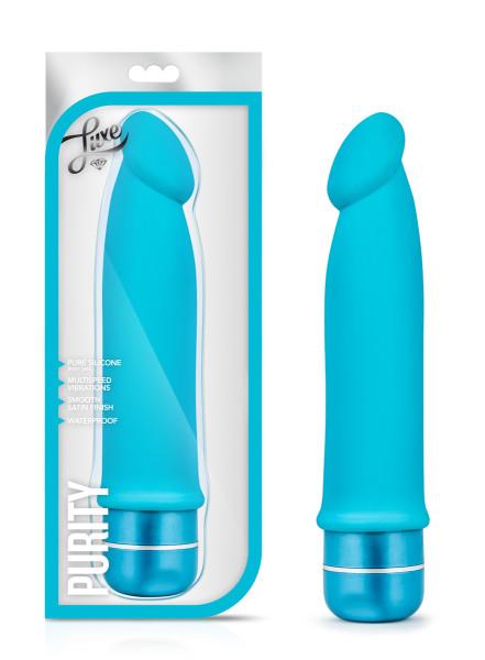 Purity Silicone Vibrator Blue - Secret Garden