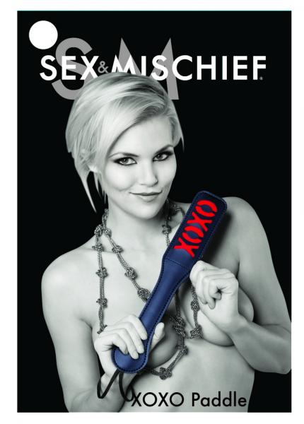 Sex and Mischief XOXO Paddle Black - Secret Garden