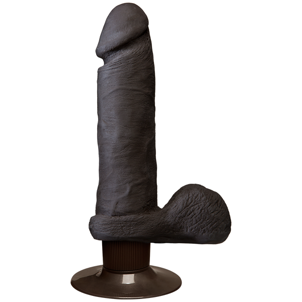 The Vibro Realistic Cock UR3 Vibrator 6 Inch - Brown - Secret Garden