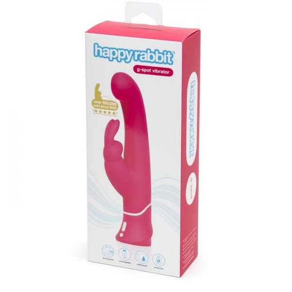 Happy Rabbit 2 G-Spot Vibrator Pink USB Rechargeable - Secret Garden