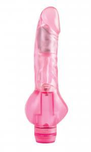 Juicy Jewels Rose Quartz Pink Realistic Vibrator - Secret Garden