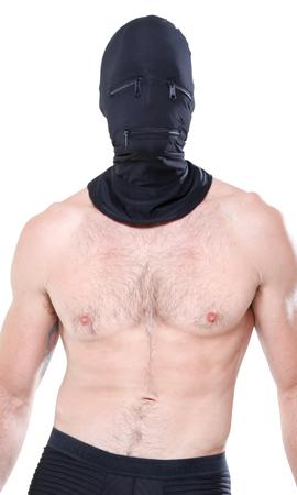 Fetish Fantasy Black Zipper Face Hood O/S - Secret Garden