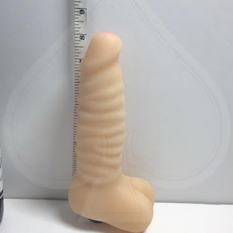 Real Feel No 13 Beige Vibrating Dildo - Secret Garden