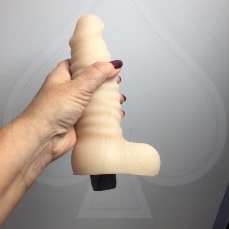 Real Feel No 13 Beige Vibrating Dildo - Secret Garden