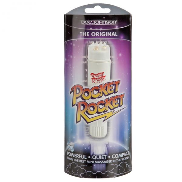 The Original Pocket Rocket White Massager - Secret Garden