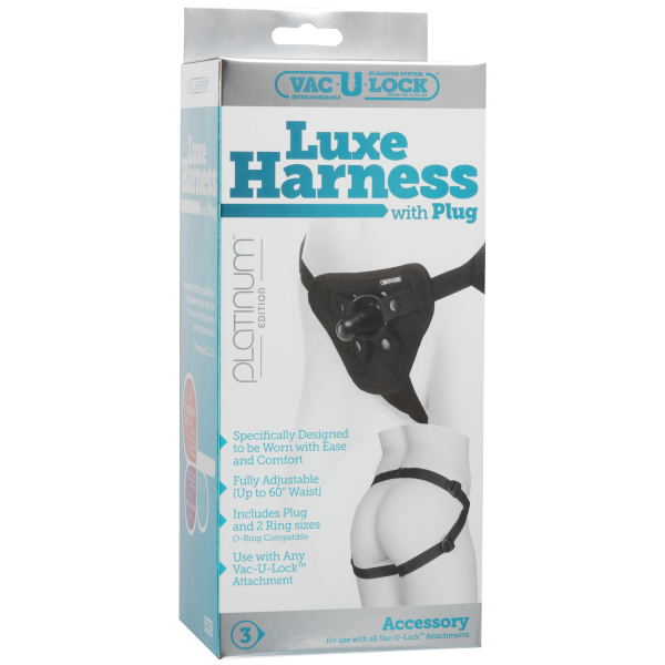 Vac-U-Lock Luxe Harness - Black