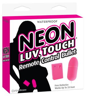 Neon Luv Touch Remote Control Bullet Vibrator Pink - Secret Garden