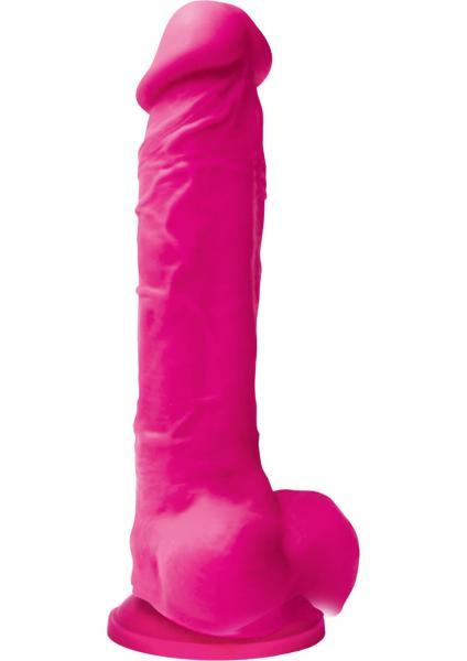 Colours Pleasures 8 inches Silicone Dildo - Pink